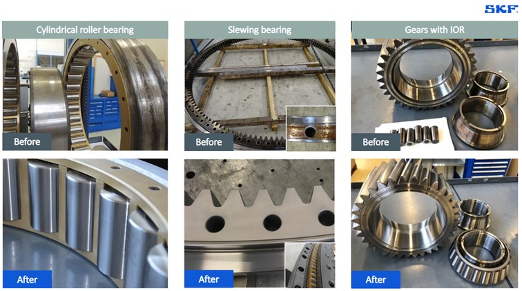 Remanufacturing bearings with SKF