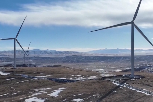 Nagqu wind farm (source: CGTN)